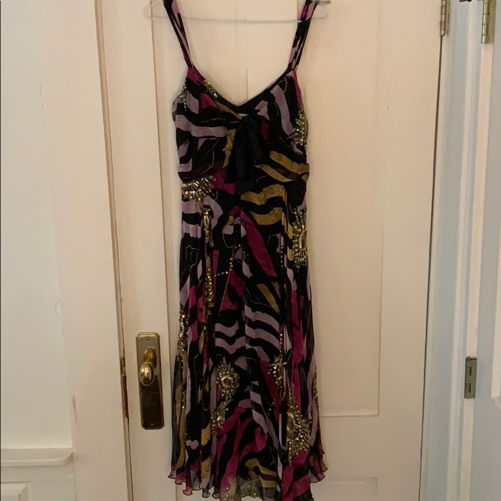 Diane Von Furstsnberg Silk and Sequin Dress